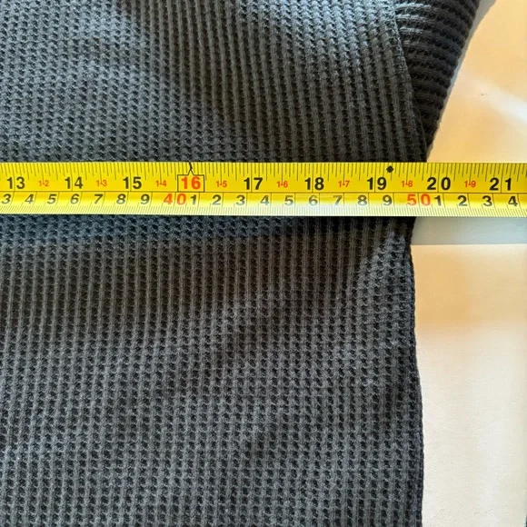 PacSun Mens T-Shirt Waffle Knit Small Short Sleeve Dark Gray Tee Shirt - Picture 7 of 8